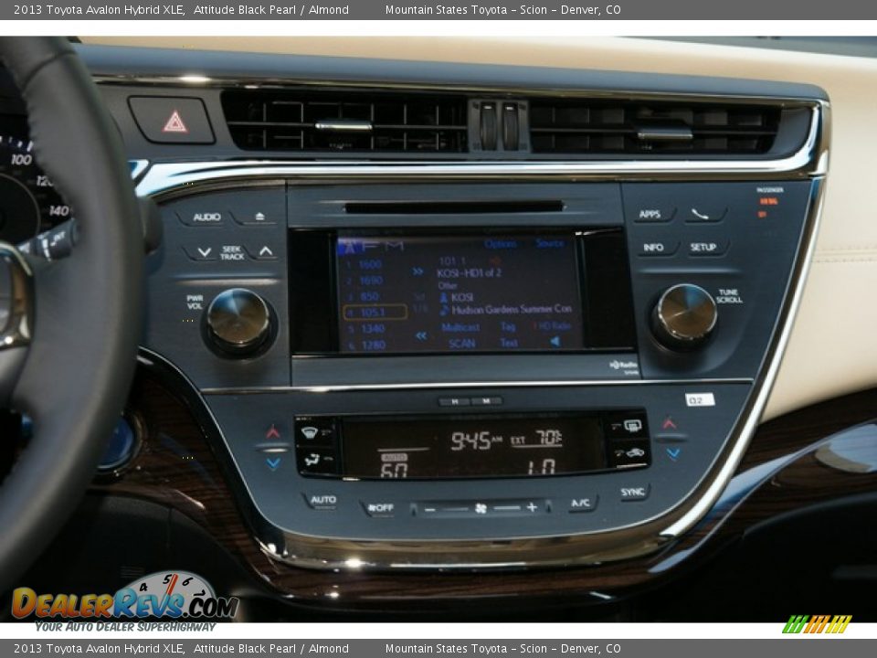 2013 Toyota Avalon Hybrid XLE Attitude Black Pearl / Almond Photo #6