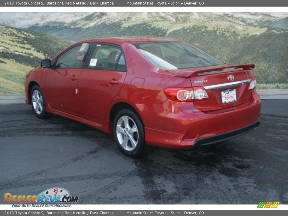 2013 Toyota Corolla S Barcelona Red Metallic / Dark Charcoal Photo #2