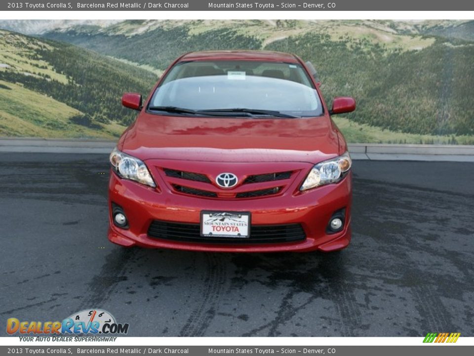 2013 Toyota Corolla S Barcelona Red Metallic / Dark Charcoal Photo #3