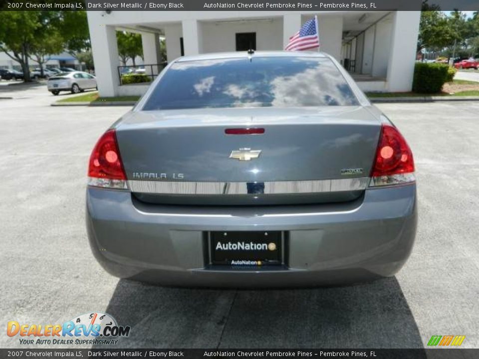 2007 Chevrolet Impala LS Dark Silver Metallic / Ebony Black Photo #4