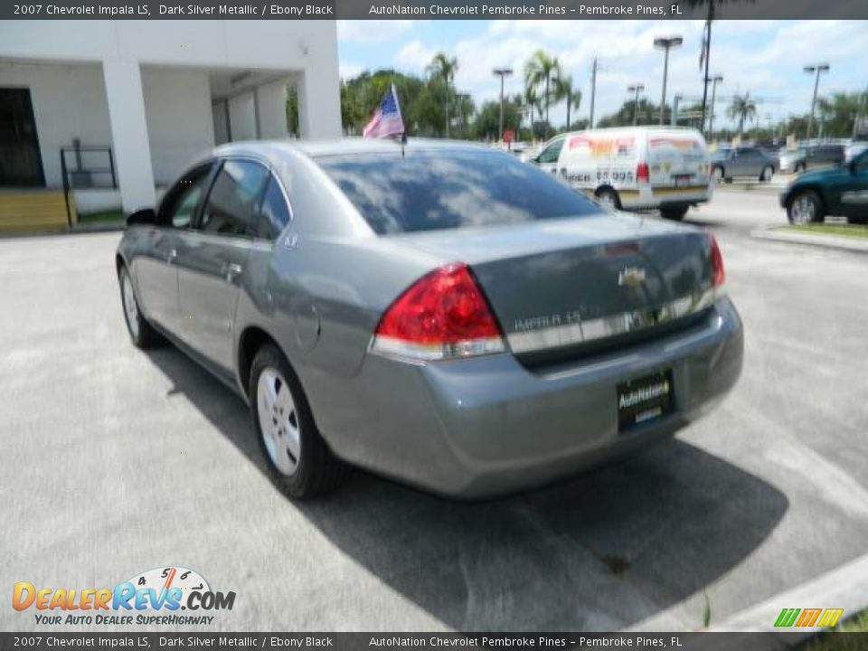 2007 Chevrolet Impala LS Dark Silver Metallic / Ebony Black Photo #5