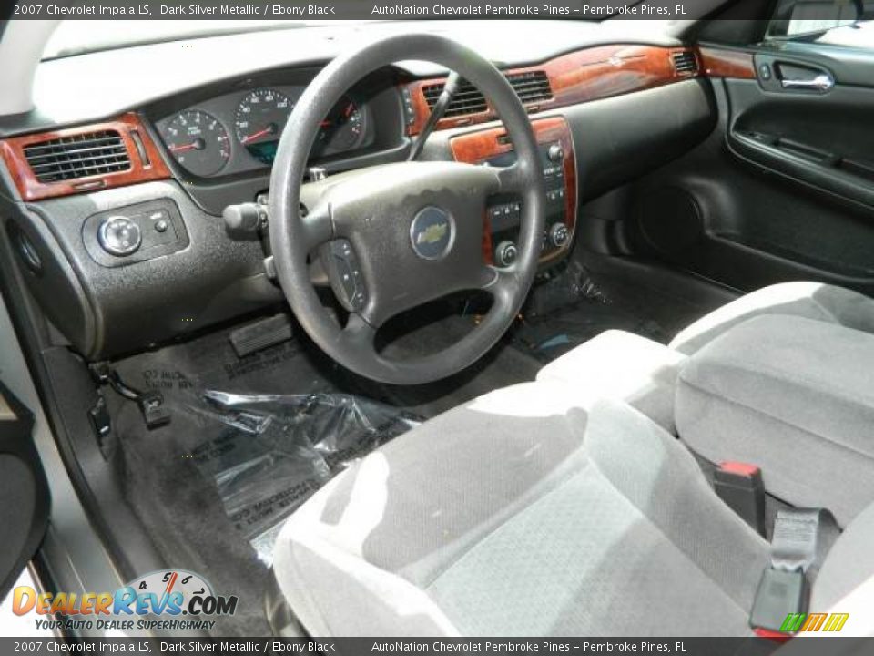 Ebony Black Interior - 2007 Chevrolet Impala LS Photo #12
