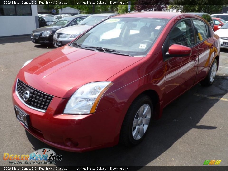 2009 Nissan Sentra 2.0 Red Brick / Charcoal Photo #3