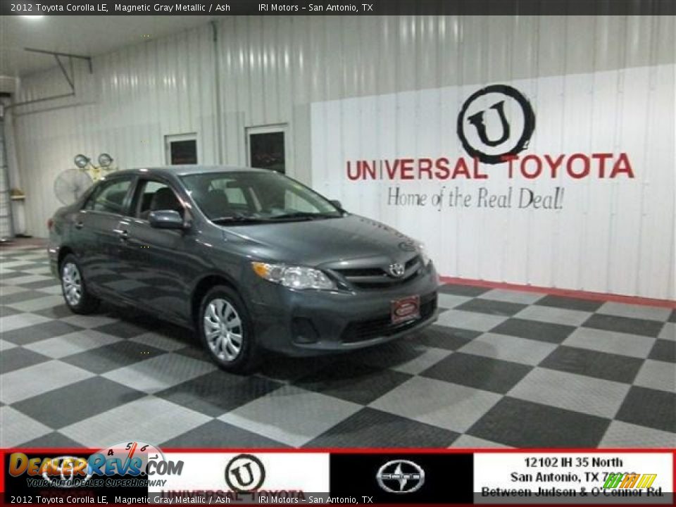 2012 Toyota Corolla LE Magnetic Gray Metallic / Ash Photo #1
