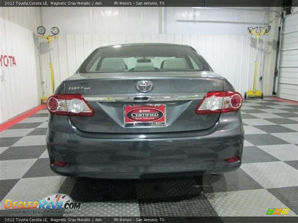 2012 Toyota Corolla LE Magnetic Gray Metallic / Ash Photo #6