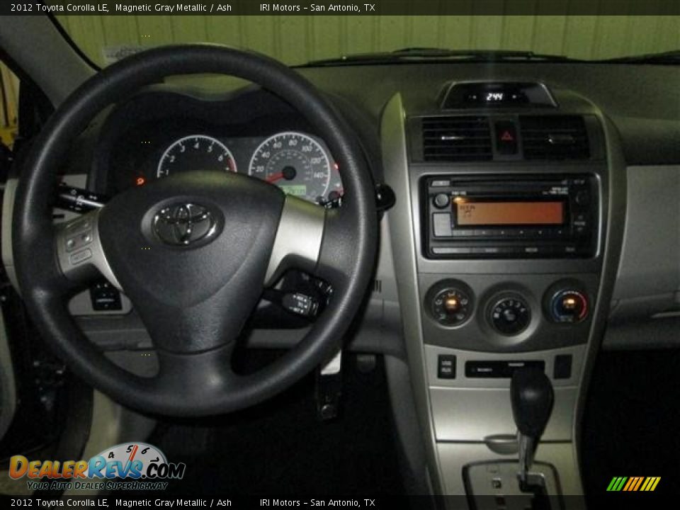 2012 Toyota Corolla LE Magnetic Gray Metallic / Ash Photo #13
