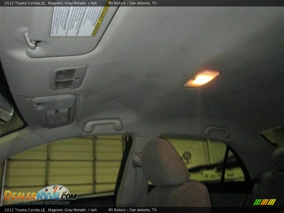 2012 Toyota Corolla LE Magnetic Gray Metallic / Ash Photo #16
