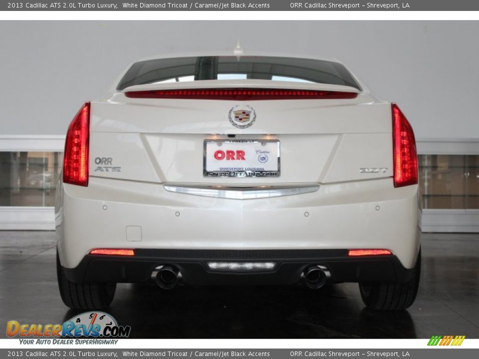 2013 Cadillac ATS 2.0L Turbo Luxury White Diamond Tricoat / Caramel/Jet Black Accents Photo #9