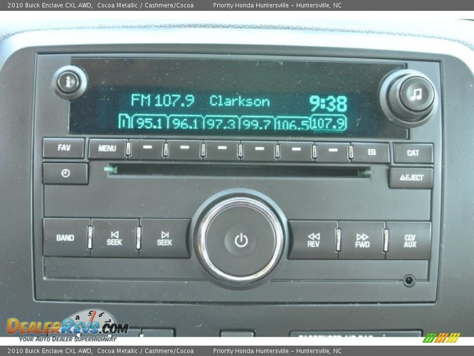 2010 Buick Enclave CXL AWD Cocoa Metallic / Cashmere/Cocoa Photo #16