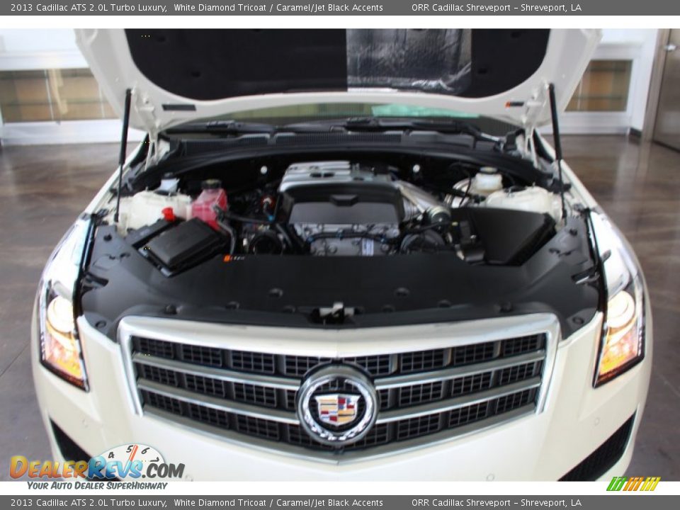 2013 Cadillac ATS 2.0L Turbo Luxury White Diamond Tricoat / Caramel/Jet Black Accents Photo #11