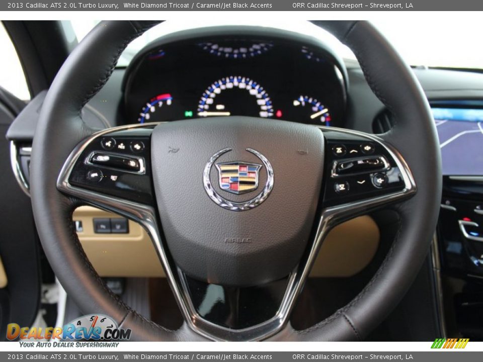2013 Cadillac ATS 2.0L Turbo Luxury Steering Wheel Photo #14