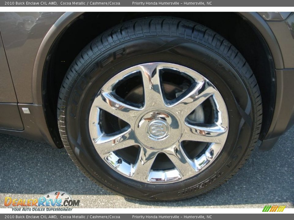 2010 Buick Enclave CXL AWD Cocoa Metallic / Cashmere/Cocoa Photo #25