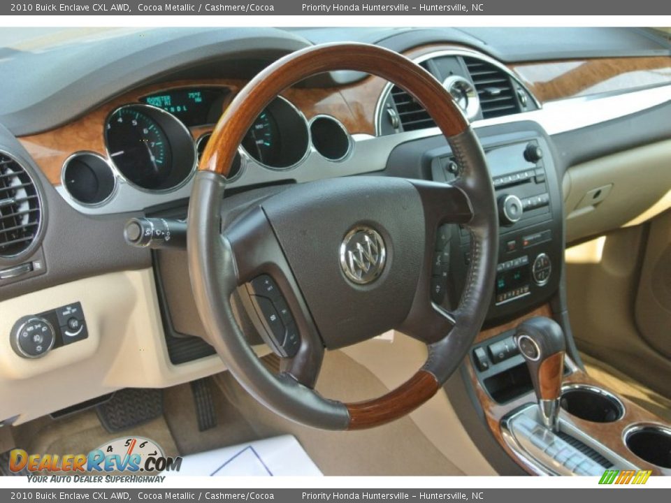 2010 Buick Enclave CXL AWD Cocoa Metallic / Cashmere/Cocoa Photo #27