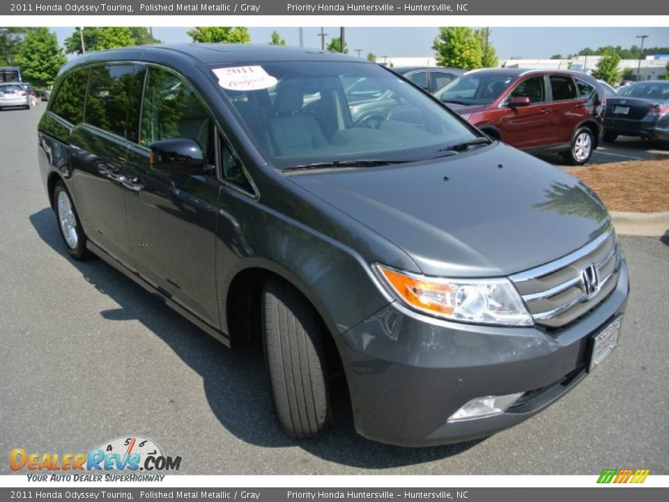 2011 Honda Odyssey Touring Polished Metal Metallic / Gray Photo #2
