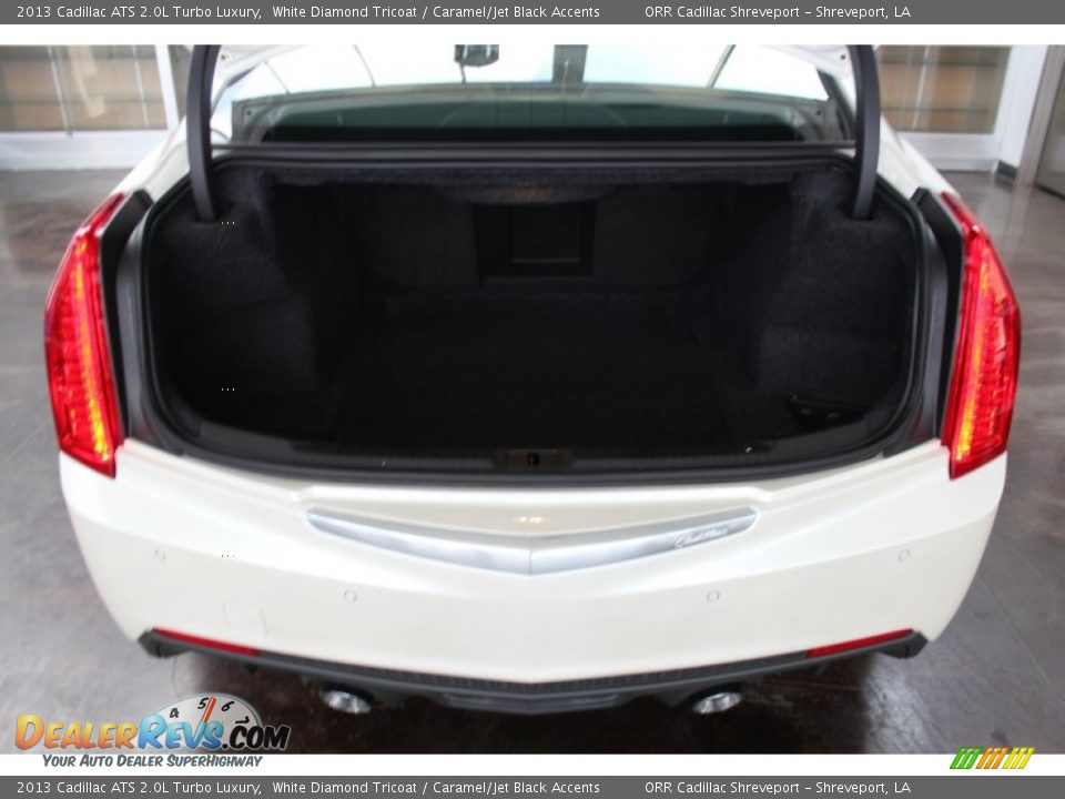 2013 Cadillac ATS 2.0L Turbo Luxury White Diamond Tricoat / Caramel/Jet Black Accents Photo #23