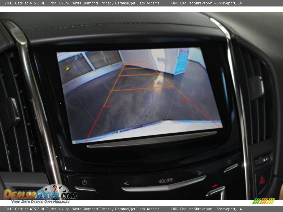 2013 Cadillac ATS 2.0L Turbo Luxury White Diamond Tricoat / Caramel/Jet Black Accents Photo #27