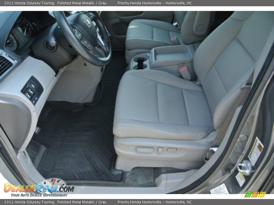 2011 Honda Odyssey Touring Polished Metal Metallic / Gray Photo #8