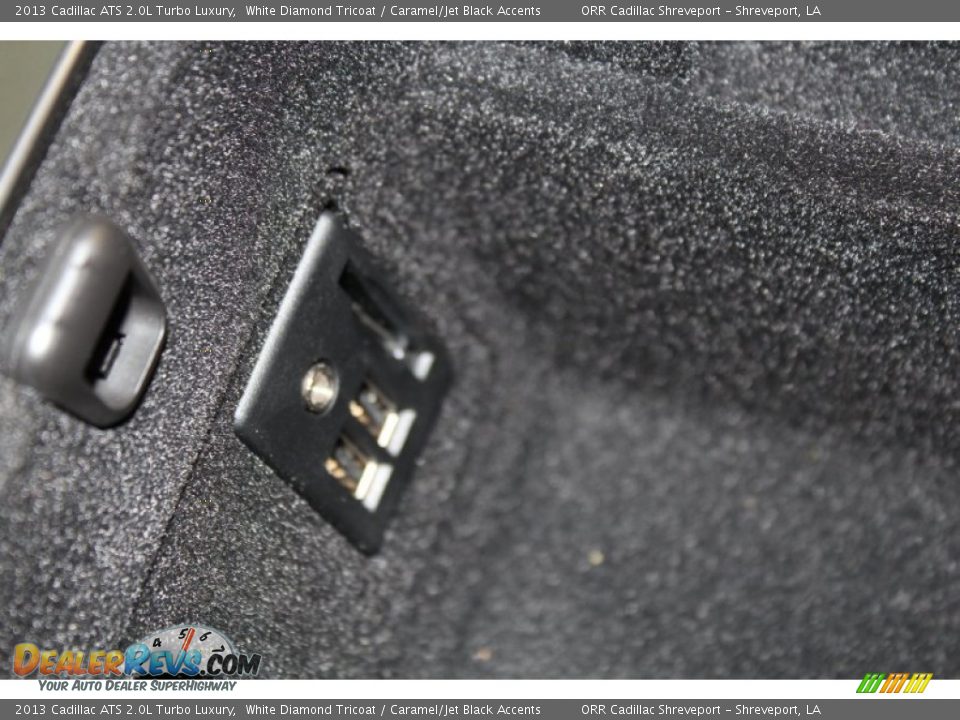 2013 Cadillac ATS 2.0L Turbo Luxury White Diamond Tricoat / Caramel/Jet Black Accents Photo #32