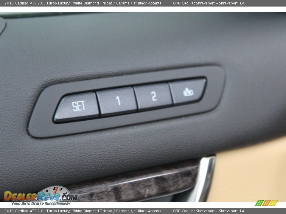 2013 Cadillac ATS 2.0L Turbo Luxury White Diamond Tricoat / Caramel/Jet Black Accents Photo #34