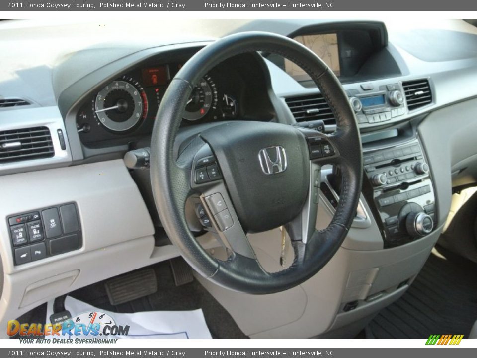 2011 Honda Odyssey Touring Polished Metal Metallic / Gray Photo #27