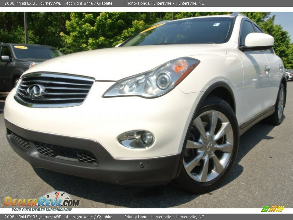 2008 Infiniti EX 35 Journey AWD Moonlight White / Graphite Photo #1