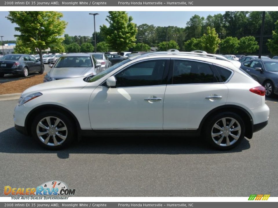 2008 Infiniti EX 35 Journey AWD Moonlight White / Graphite Photo #3