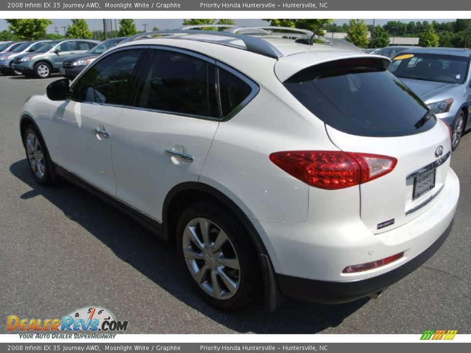 2008 Infiniti EX 35 Journey AWD Moonlight White / Graphite Photo #4