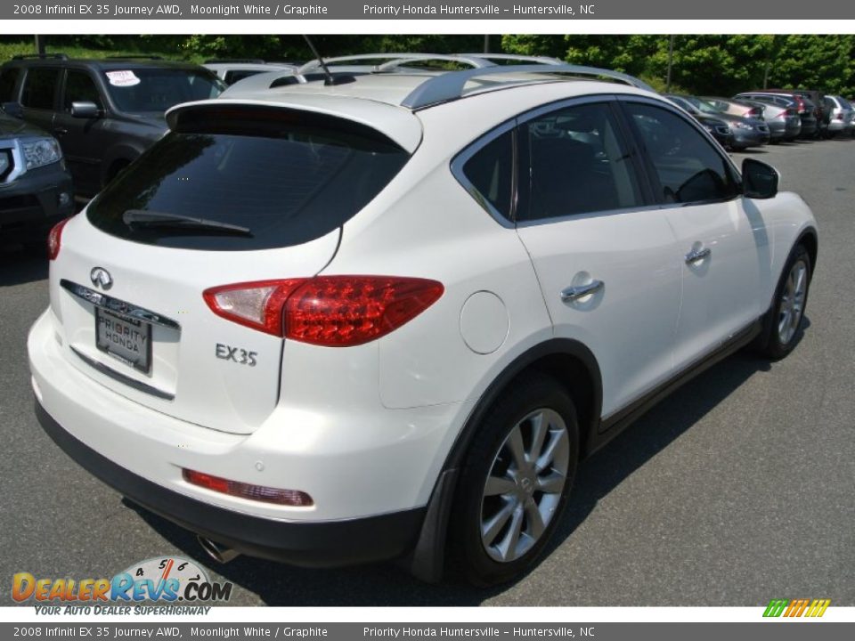 2008 Infiniti EX 35 Journey AWD Moonlight White / Graphite Photo #5