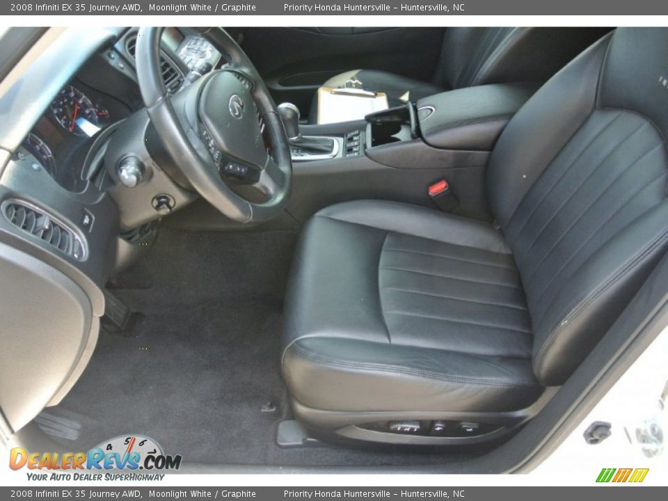 2008 Infiniti EX 35 Journey AWD Moonlight White / Graphite Photo #8