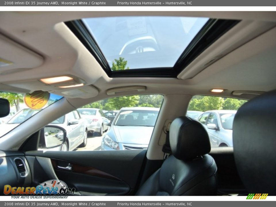 2008 Infiniti EX 35 Journey AWD Moonlight White / Graphite Photo #12