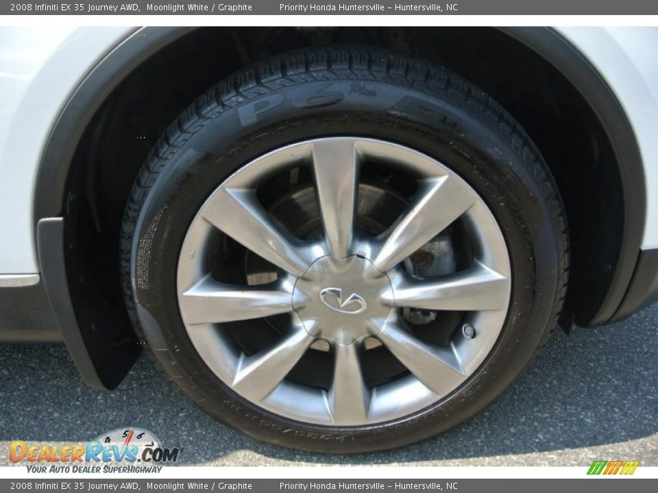 2008 Infiniti EX 35 Journey AWD Moonlight White / Graphite Photo #24