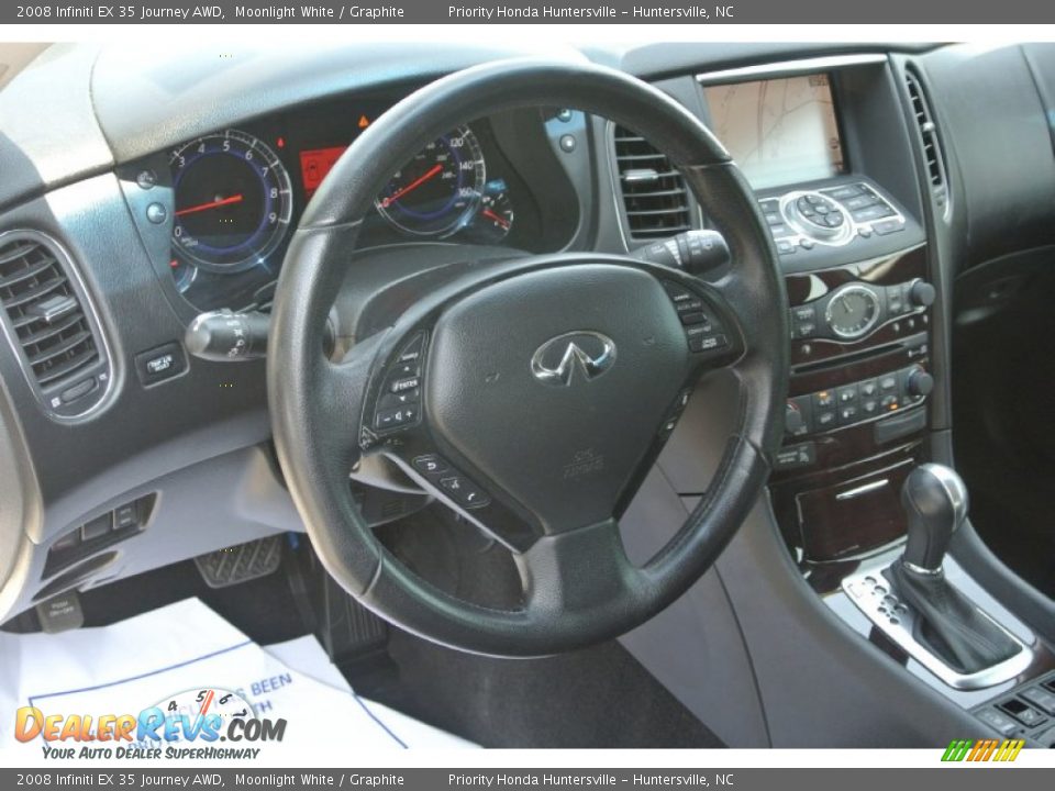 2008 Infiniti EX 35 Journey AWD Moonlight White / Graphite Photo #26