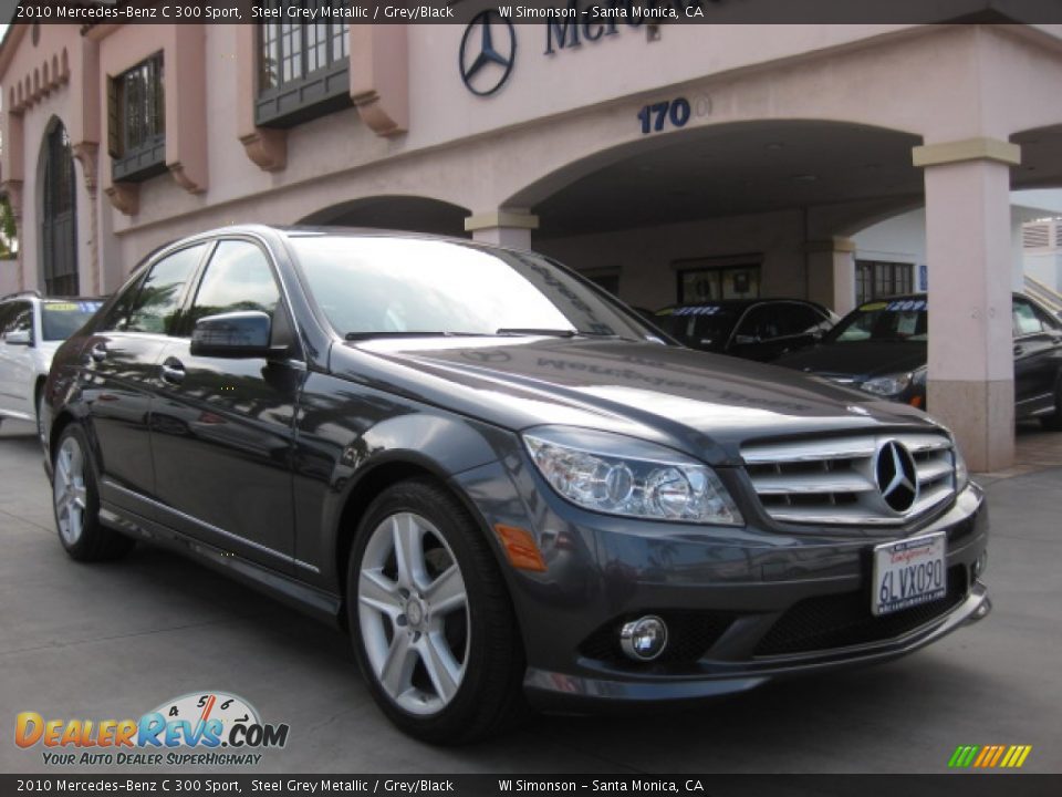 2010 Mercedes-Benz C 300 Sport Steel Grey Metallic / Grey/Black Photo #1