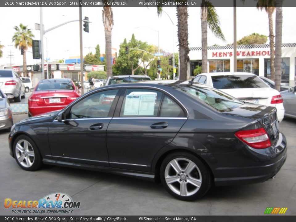 2010 Mercedes-Benz C 300 Sport Steel Grey Metallic / Grey/Black Photo #4