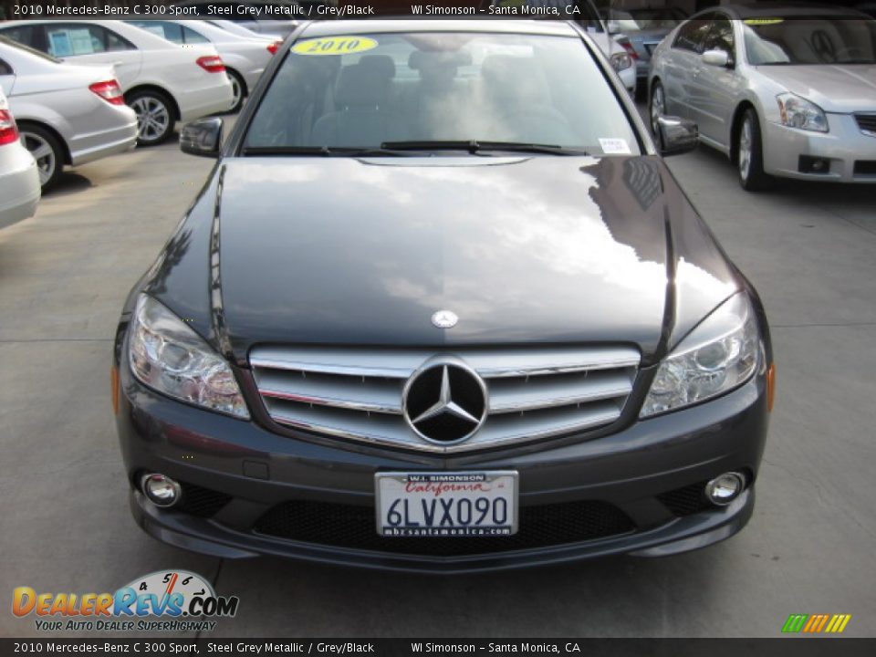 2010 Mercedes-Benz C 300 Sport Steel Grey Metallic / Grey/Black Photo #6