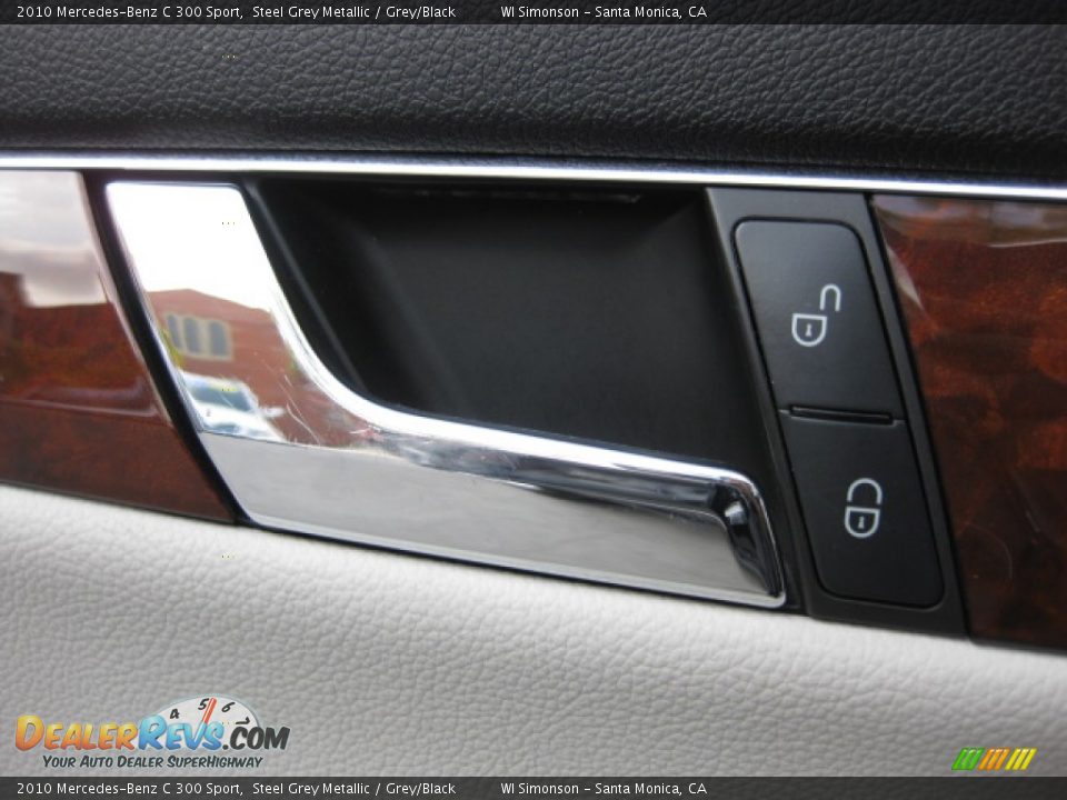2010 Mercedes-Benz C 300 Sport Steel Grey Metallic / Grey/Black Photo #7
