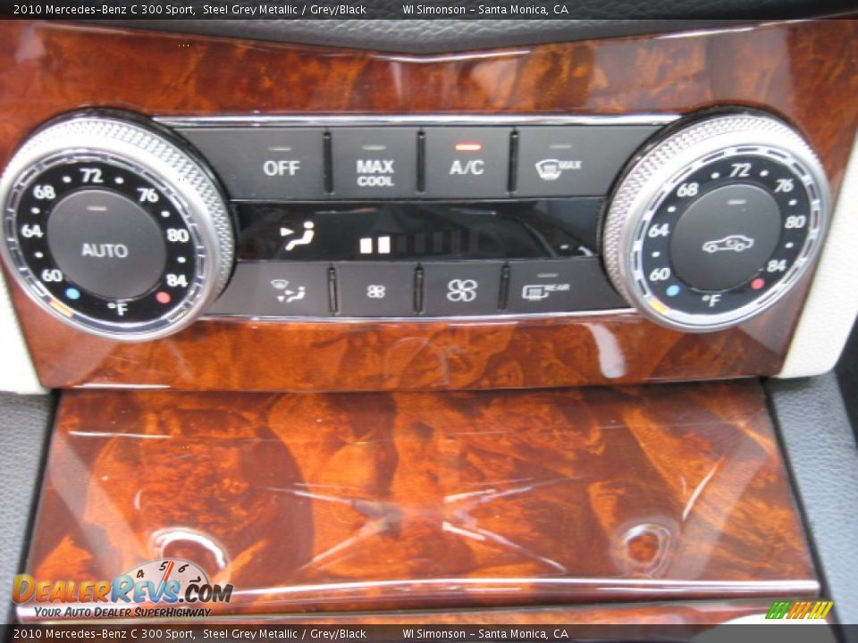 2010 Mercedes-Benz C 300 Sport Steel Grey Metallic / Grey/Black Photo #12