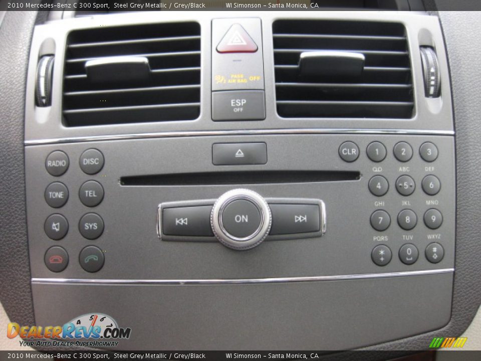 2010 Mercedes-Benz C 300 Sport Steel Grey Metallic / Grey/Black Photo #13