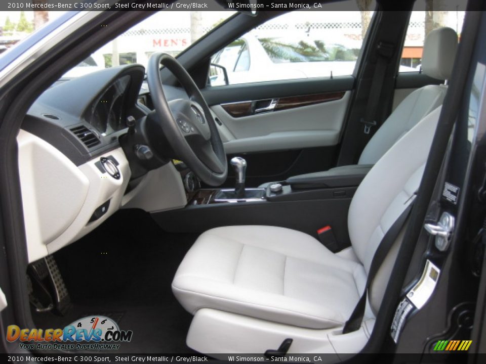 2010 Mercedes-Benz C 300 Sport Steel Grey Metallic / Grey/Black Photo #16