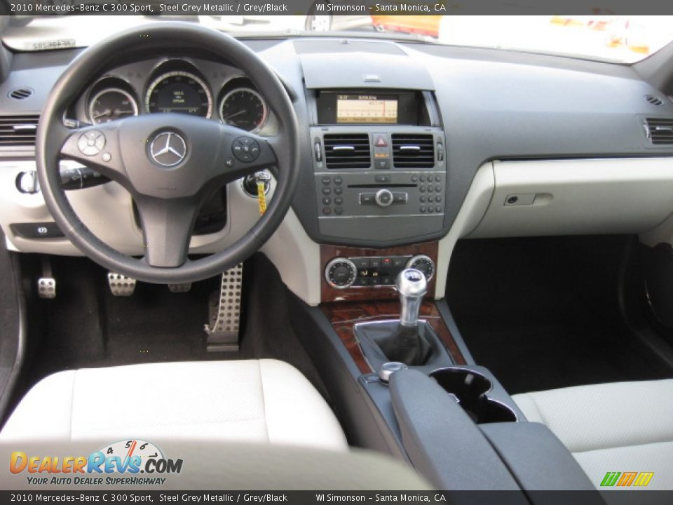 2010 Mercedes-Benz C 300 Sport Steel Grey Metallic / Grey/Black Photo #19