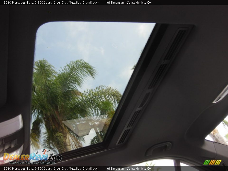 2010 Mercedes-Benz C 300 Sport Steel Grey Metallic / Grey/Black Photo #20