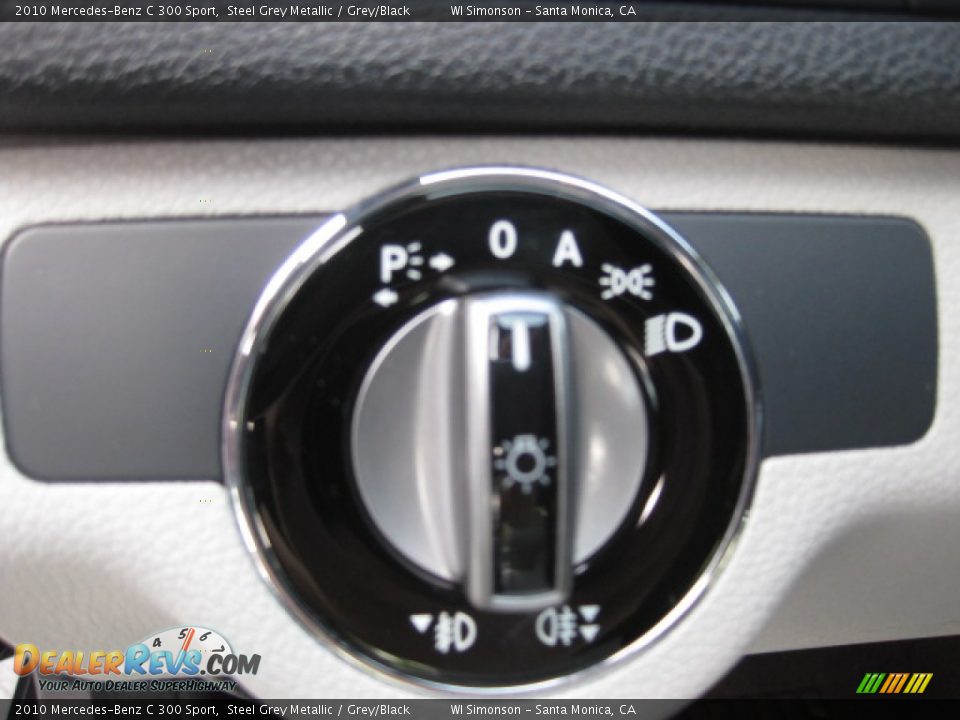 2010 Mercedes-Benz C 300 Sport Steel Grey Metallic / Grey/Black Photo #21