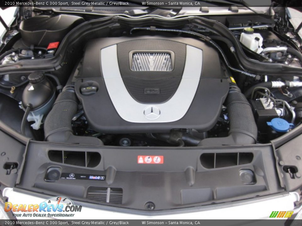 2010 Mercedes-Benz C 300 Sport Steel Grey Metallic / Grey/Black Photo #22