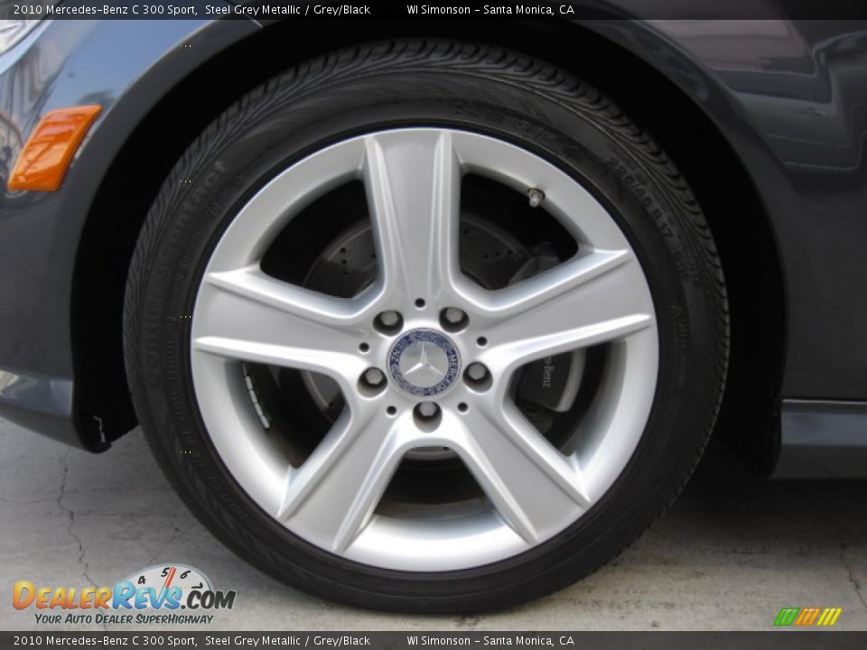 2010 Mercedes-Benz C 300 Sport Steel Grey Metallic / Grey/Black Photo #23