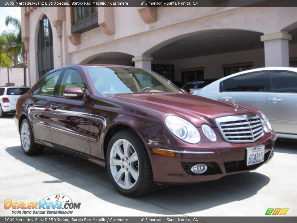2009 Mercedes-Benz E 350 Sedan Barolo Red Metallic / Cashmere Photo #1