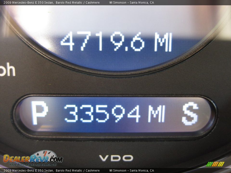 2009 Mercedes-Benz E 350 Sedan Barolo Red Metallic / Cashmere Photo #10