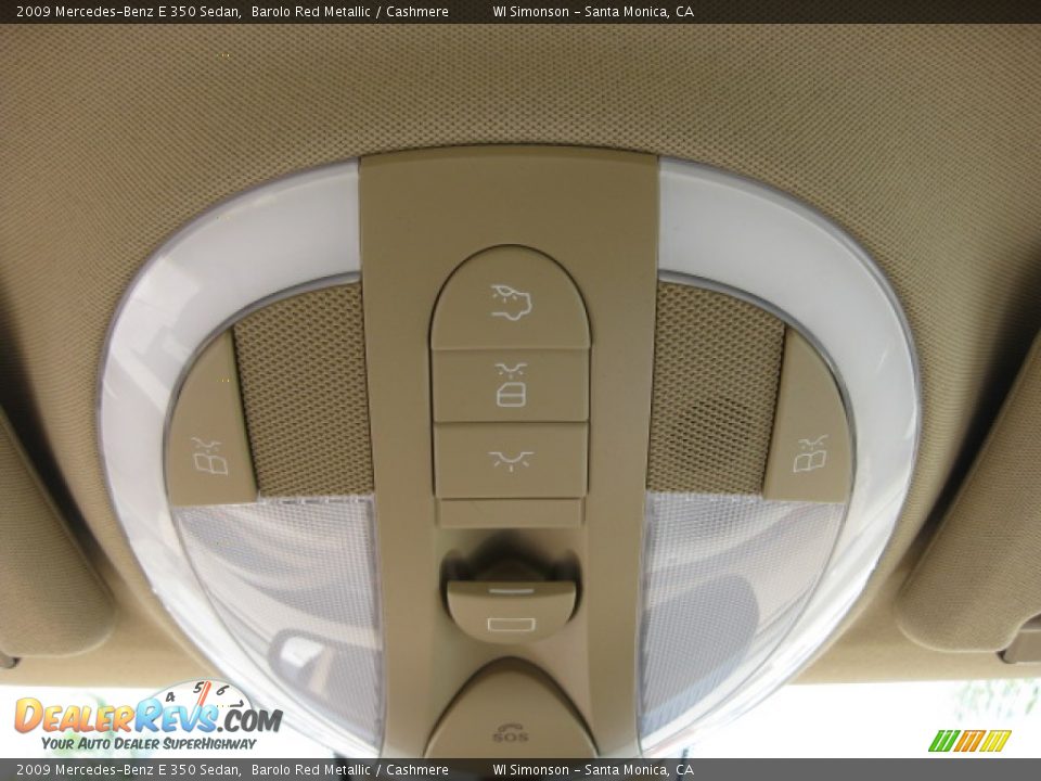 2009 Mercedes-Benz E 350 Sedan Barolo Red Metallic / Cashmere Photo #17