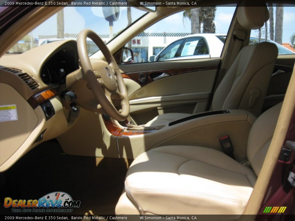 2009 Mercedes-Benz E 350 Sedan Barolo Red Metallic / Cashmere Photo #18