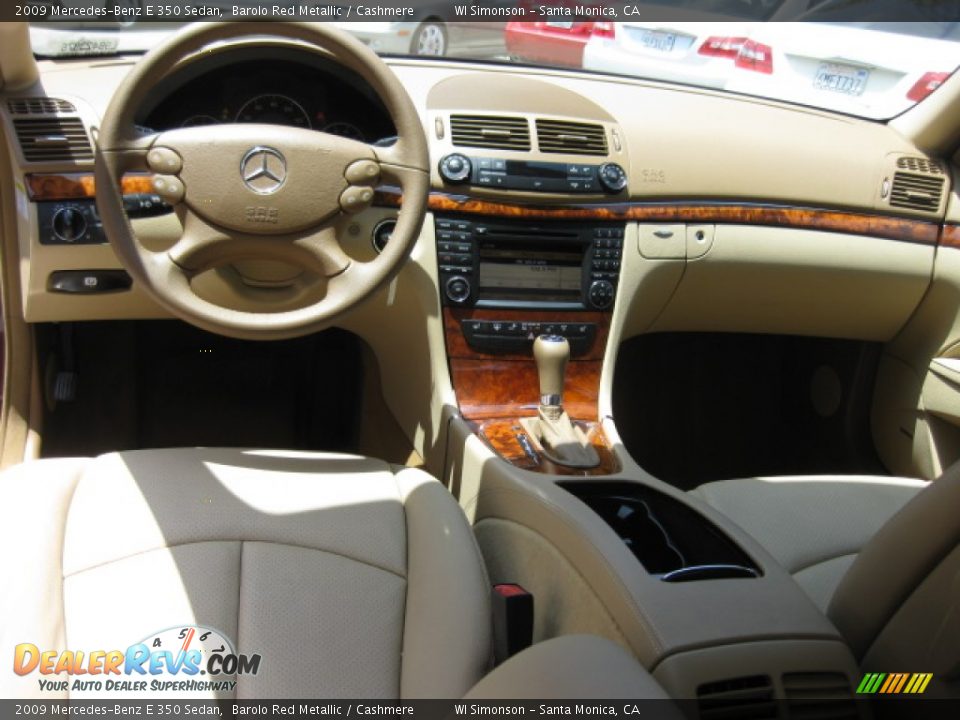2009 Mercedes-Benz E 350 Sedan Barolo Red Metallic / Cashmere Photo #20
