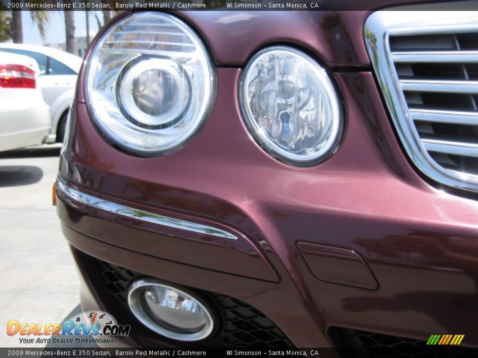 2009 Mercedes-Benz E 350 Sedan Barolo Red Metallic / Cashmere Photo #23